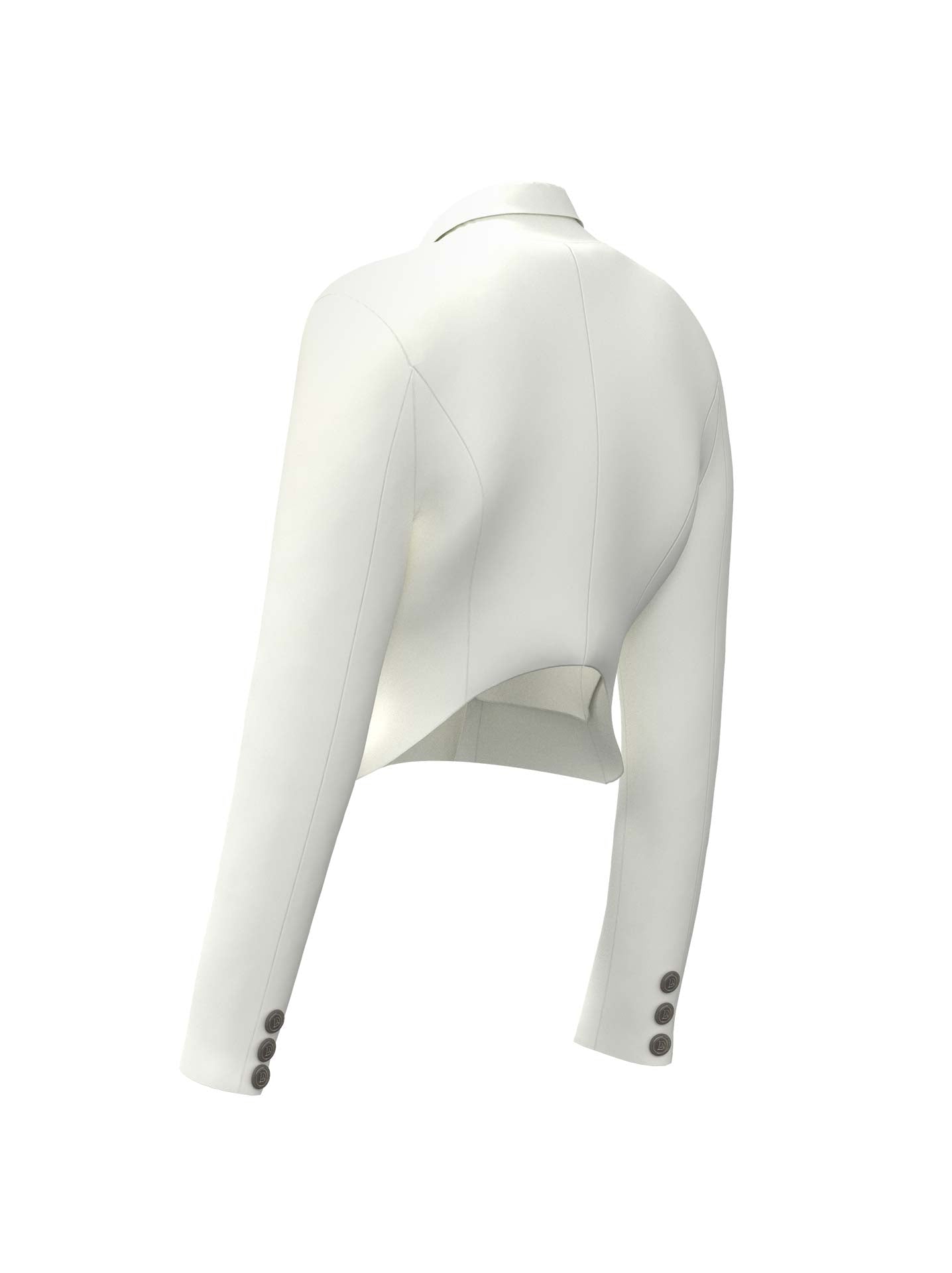 Delia Crop Jacket Ivory