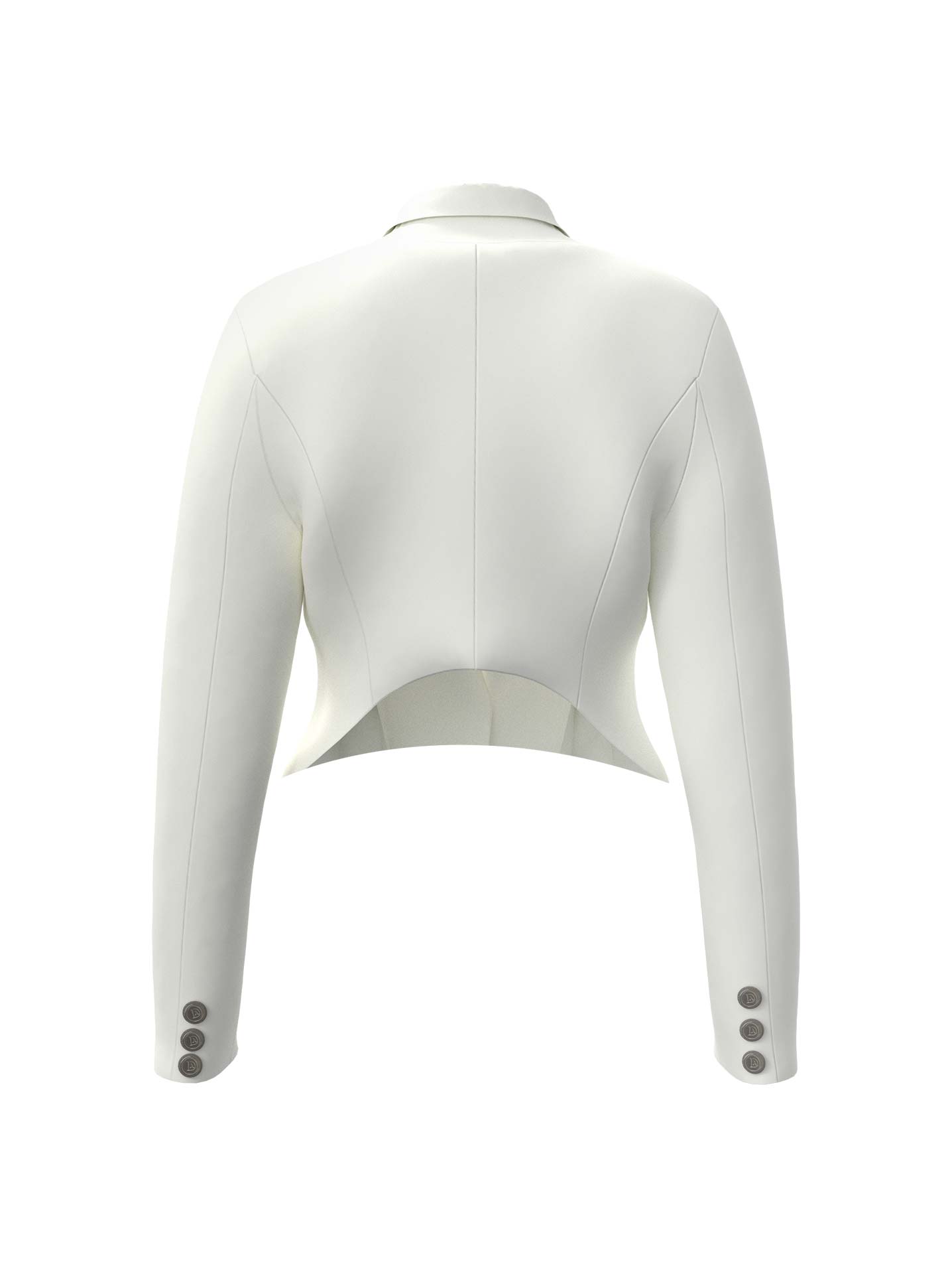 Delia Crop Jacket Ivory